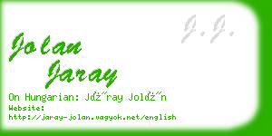 jolan jaray business card